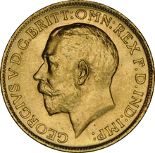 1913 Gold Sovereign Coin George V Sydney