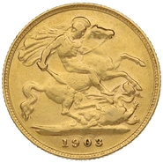 1903 Gold Half Sovereign Edward VII