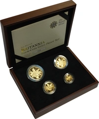 2011 Proof Gold Britannia 4 Coin Set Boxed