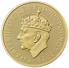 2023 King Charles III Coronation Gold Coin £100 1oz