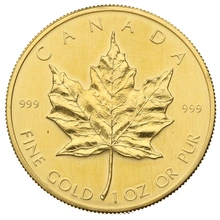 1981 Canadian Maple Leaf Gold Coin 1oz