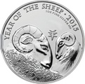 2015 Royal Mint 1oz Year of the Sheep Silver Coin