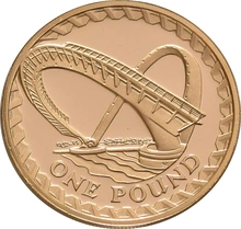 2007 Proof Gold 1 Pound Coin Millennium Bridge Boxed