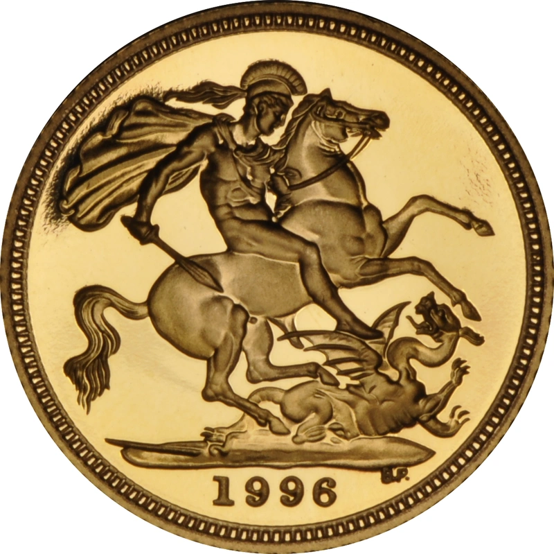 1996 Proof Gold Half Sovereign Elizabeth II Third Head