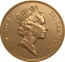 1992 Gold £5 Coin Brilliant Uncirculated Boxed