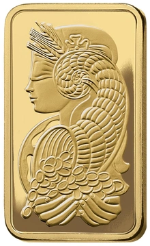 50g Gold Bar PAMP Lady Fortuna Minted