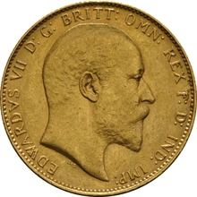 1907 Gold Sovereign Coin Edward VII Perth