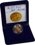 1982 Proof Gold Half Sovereign Boxed