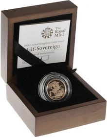 2008 Proof Gold Half Sovereign Boxed