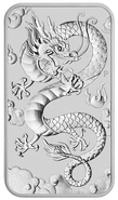 2019 1oz Dragon Rectangular Silver Bar (Coin)