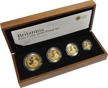 2008 Proof Gold Britannia 4 Coin Set Boxed