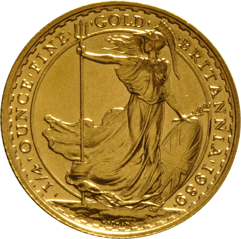 1989 1/4oz Gold Britannia Coin