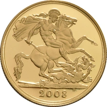 2008 Proof Gold Sovereign 3 Coin Set Boxed