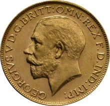 1928 Gold Sovereign Coin George V SA
