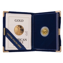 1992 Proof Tenth Ounce Eagle Gold Coin Boxed