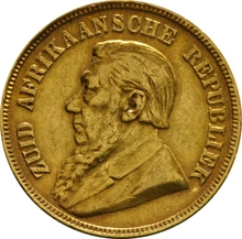 1894 1 Pond Gold Coin South Africa