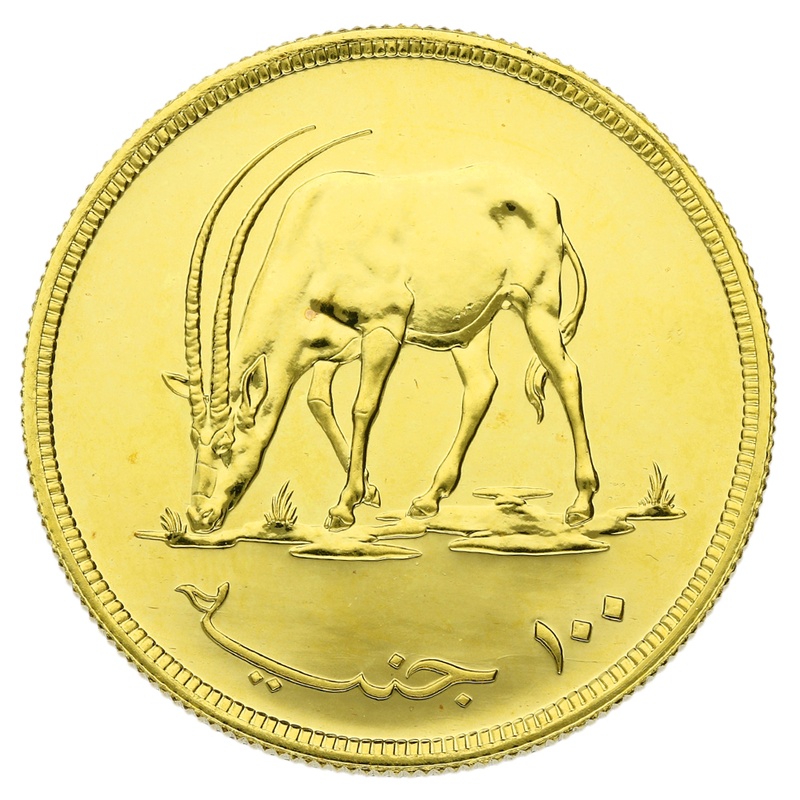 1976 Sudanese 100 Pounds Gold Coin