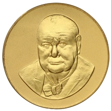 1965 Winston Churchill Gold Medal TKS 1.5" Boxed