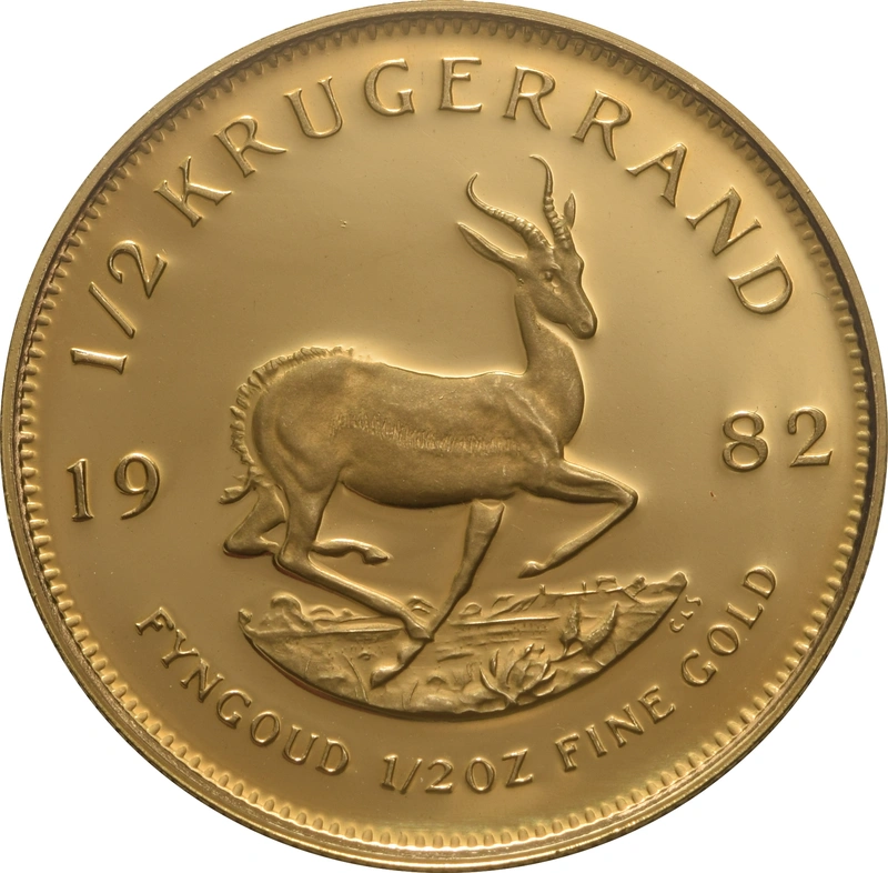 1982 Proof 1/2oz Krugerrand Gold Coin