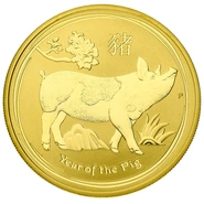 2019 1oz Perth Mint Year of the Pig Gold Coin