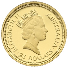 1989 Quarter Ounce Gold Australian Nugget