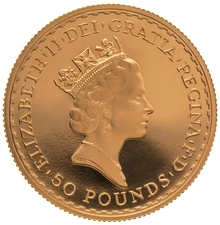 1989 Proof 1/2oz Gold Britannia Coin