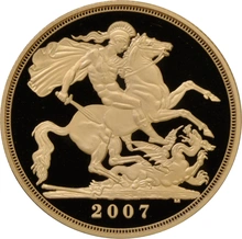 2007 Proof £2 Coin Gold Double Sovereign