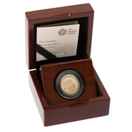 2017 Proof Piedfort Gold Sovereign Elizabeth II 5th Head Boxed
