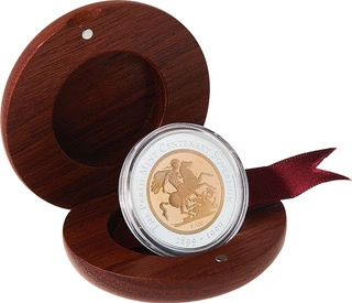 1999 Perth Mint Centenary Proof Sovereign Gold Coin Boxed