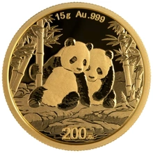 2026 15g Chinese Panda Gold Coin