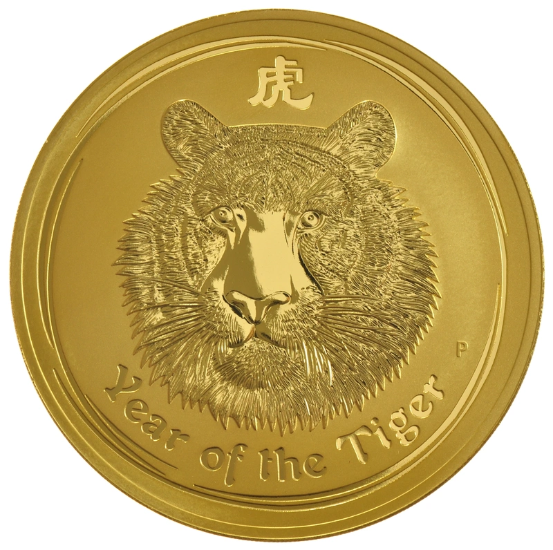 2010 Year of the Tiger Gold Coin 1kg Perth Mint Australian Lunar Series