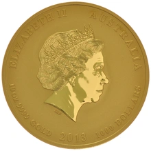 2013 Year of the Snake Gold Coin 10oz Perth Mint Australian Lunar Series