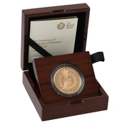 2017 Proof Gold £5 Coin Quintuple Sovereign House of Windsor Centenary Boxed