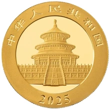 2025 30g Chinese Panda Gold Coin