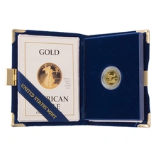 1988 Proof 1/10oz American Eagle Gold Coin Boxed