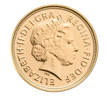 2002 Gold Half Sovereign Golden Jubilee Elizabeth II Fourth Head