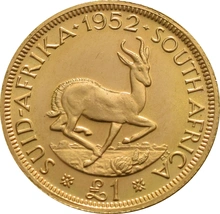 1952 £1 Gold Coin South Africa George VI