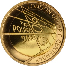 2008 Two Pound Proof Gold Coin: The 4th Olympiad London 1908