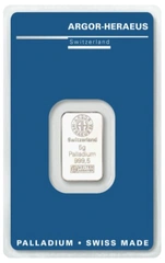 5g Palladium Bar Argor-Heraeus