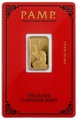 PAMP Year of the Rooster 5g Gold Bar