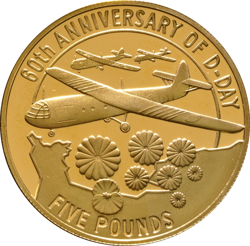 1944-2004 The 60th Anniversary of D-Day Channel Islands 3-coin Gold Proof Set Boxed
