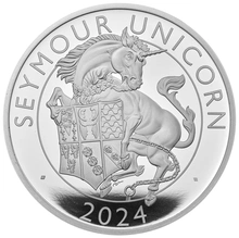 2024 Seymour Unicorn Silver Coin Tudor Beasts Proof 2 Coin Set Boxed