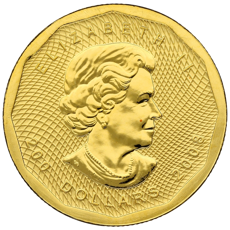 2008 1oz Canadian Maple Gold Coin 99999