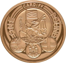 2011 Proof Gold £1 Pound Coin Cardiff