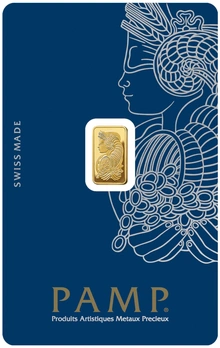 1g Gold Bar PAMP Lady Fortuna Minted - From €168.50 1g Gold Bar PAMP Lady Fortuna Minted - From €168.50