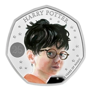 2022 Proof 50p Silver Coin 25th Anniversary of Harry Potter Boxed