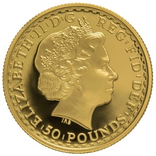 2001 Half Ounce Proof Britannia Gold Coin
