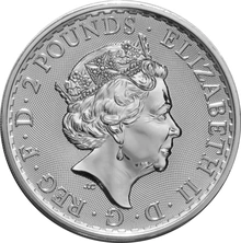 2017 1oz Silver Britannia Coin 20th Anniversary Trident