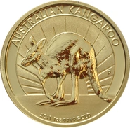 2011 Australian Kangaroo Gold Nugget Coin 1oz