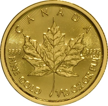 2018 1/10oz Canadian Maple Leaf Gold Coin